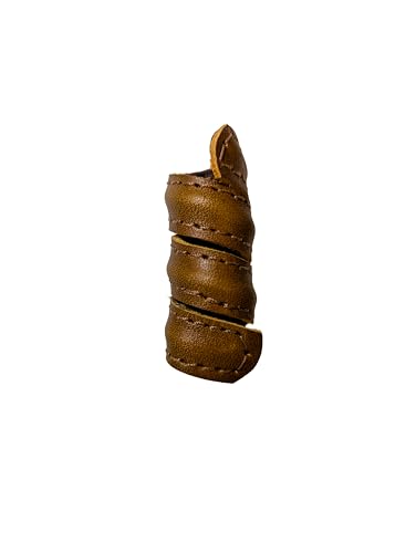 Leather Hair Beads, Dreads beads, Beard beads, Ponytail Wrap, Ponytail Holder, Hair Tie, Leather Wrap, cosplay hair, Hair Accessories, Women's hair, Men's hair (Small, Medium Brown)