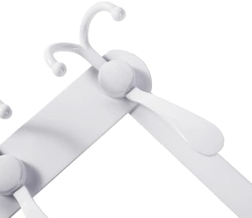 Encozy Over The Door Hooks,Coat Rack for Hanging Clothes Hat Towel (Heavy Duty White 2pcs)