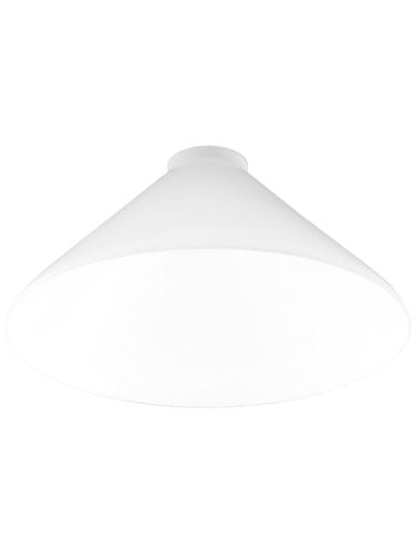 10" Diameter Cased White Cone Shade With 2 1/4" Fitter