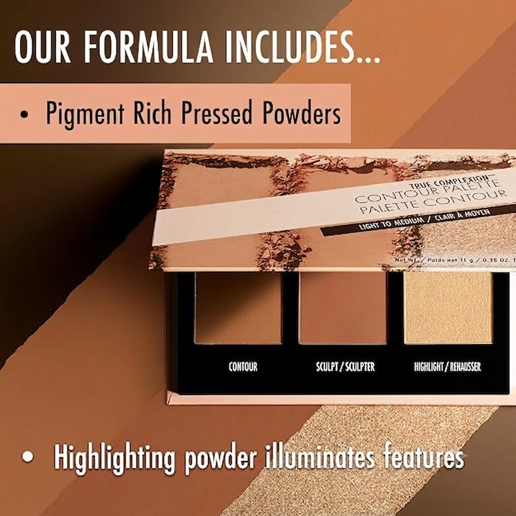 True Complexion Contour Palette, Dark To Deep