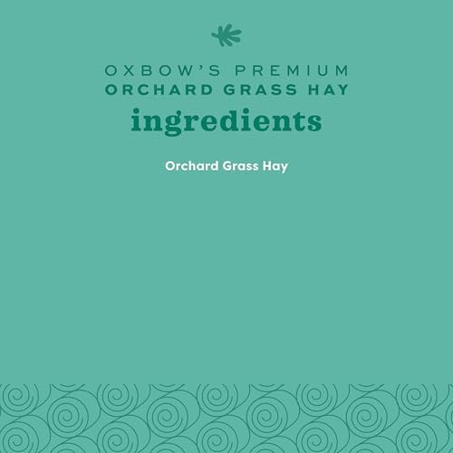 Oxbow Animal Health Orchard Grass Hay - All Natural Grass Hay for Chinchillas, Rabbits, Guinea Pigs, Hamsters & Gerbils - 25 lb.