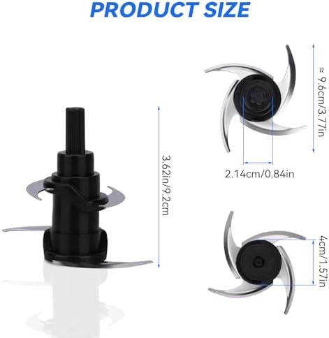 For Ninja 16-Ounce Food Chopper Express Chop Blade - Replacement Blades Compatible with Ninja NJ100 NJ110GR NJ100WM For Ninja Express Chopper 4 Point Blender Attachment Accessories