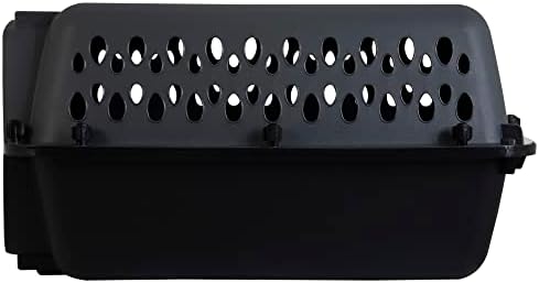 Petmate Pet Porter Dog Kennel 19", Dark Gray & Black, for Pets up to 10lbs, Made in USA
