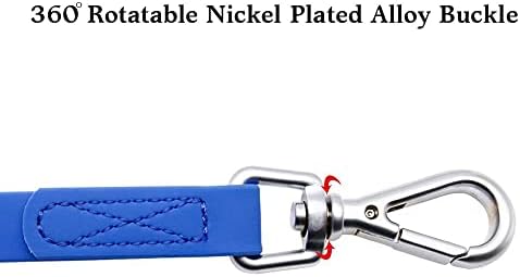 Waterproof Dog Training Leash 50FT 30FT 15FT 10FT 5FT Heavy Duty Recall Long Lead for Large Medium Small Dogs (50FT, Blue)