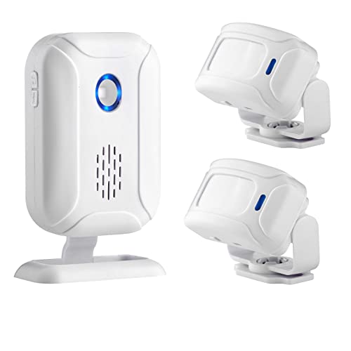 HENDUN Motion Sensor Door Bells Chime for Business, Commercial Music Doorbell, Retail Store Welcome Buzzer, Sleepwalker Elderly Toddler Safety Monitor, Pir Detector Alarm, Caregiver Reminder