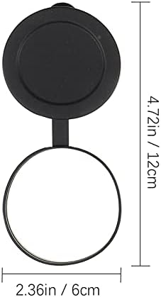 3Pcs Rubber Objective Lens Cover Eyepiece Flip- Open Scope Cover for Binoculars Telescope Accessories (Black)