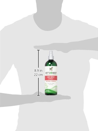 Vet's Best Dog Hot Spot Itch Relief Spray for Dogs, Dog Hot Spot Spray, Relieves Dry Skin, Rash, Scratching, and Licking, Itchy Skin & Hot Spots, anti-itch spray for dogs, Alcohol-Free, 16 oz