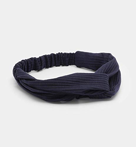 Huachi Hairband for Women's Hair, 8pcs Elastic Headbands for Women, Solid Color, Ribbed Knitting, Soft, Non-slip, Stretchy, Breathable, Suitable for Any Occasions, Hair Styling Accessories