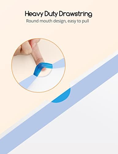 MeoWant Cat Litter Box Liners, Drawstring Receptacles Bags for MeoWant MW-SC01/MW-SC02/MW-LR01/MW-LB02 Cat Litter Box 20pcs