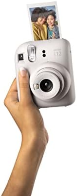 Fujifilm Instax Mini 12 Instant Camera Bundle with Fujifilm Instax Mini Instant Film Value Pack (60 Sheets) with Accessories Including Protective Case, Strap, Photo Album (Clay White)