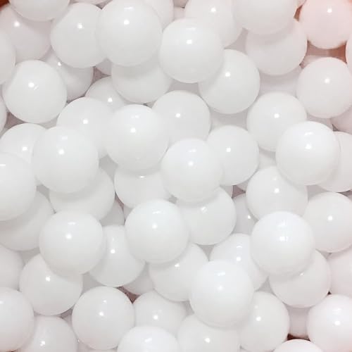 MoonxHome Ball Pit Balls for Toddlers, BPA Free Crush Proof Plastic Toy Balls for Ball Pit, Children's Pool Water Toys, Ideal Gift for Christmas Balls for Play Tent 2.15 Inch Pack of 100 Pure White