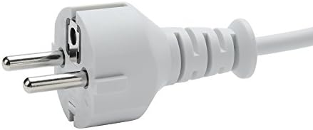 WESAPPINC Replacement Extension Power Cord European Standard Plug 6 Feet Cable for Apple MacBook 45W 60W 85W Magsafe or Magsafe 2 Power Adapter