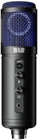 by Warm Audio Tempest - Large Diaphragm Studio Condenser USB Microphone + Stand + Shock Mount for Recording and Streaming