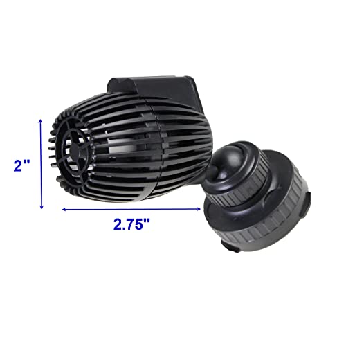 AQUANEAT Aquarium Wavemaker Circulation Pump, 480GPH Fish Tank Powerhead Pump, Submersible Water Pump, Magnetic Base