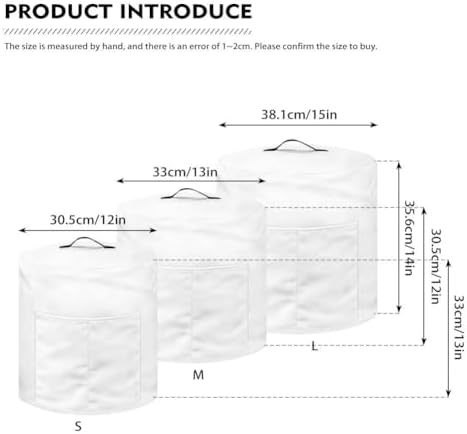 Mushroom Butterfly Pressure Cooker Cover for 8 Quart Instant Pot and Air Fryer Accessories, Stain Resistant Washable Round Protective Cover Electric Appliance Cover with Front Pocket