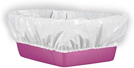 Alfapet Elastic Cat Litter Box Liners - Extra Giant 10 Count - Tear-Resistant Cat Litter Bags - Waterproof Kitty Litter Liners - Fits Litter box Pan Sizes XL, Giant, X-Giant, 37" x 18", 20 lb Capacity