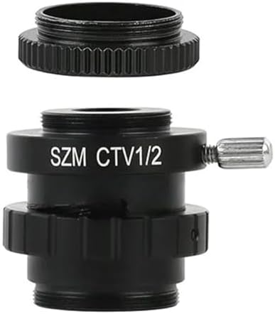 Microscope Accessories Kit SZM CTV 1/2 1/3 1X 0.3X 0.5X Adapter C Mount Lens Simul Ring Trinocular Stereo Microscope Microscope Slides (Color : SZMCTV 1-2)