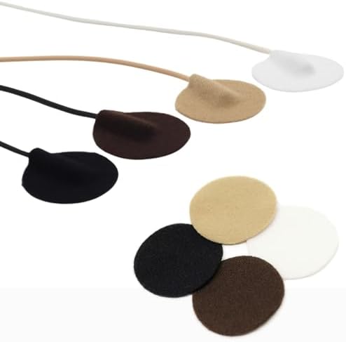 URSA Soft Circles: Reusable Soft Covers That Provide a Shield Against the Wind and Camouflage for Lavalier Mics. (15x Soft Circles + 30x Stickies, White)