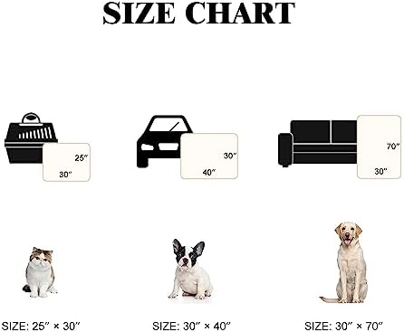 Qeils Dog Blankets for Large Dogs - Waterproof Pet Blanket Washable - Sherpa Fleece Puppy Blanket, Soft Plush Reversible Dog Blanket, Couch Cover for Dogs Washable, 30"X70", Grey Paw Print