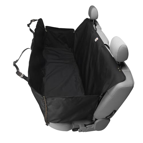 Carhartt Universal Fitted Nylon Duck Pet Hammock, Dog Back Seat Cover, Black
