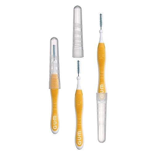 GUM - 10070942002438 Proxabrush Go-Betweens Interdental Brushes, Ultra Tight, Plaque Removal, 10 Count, (Pack of 6)