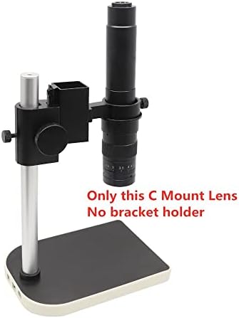 Microscope Accessories Kit for Adult Adjustable Magnification 300X 200X 180X 130X 120X Zoom C Mount Lens for HDMI VGA USB Industry Video Soldering Microscope Camera Accessory (Color : 130X)