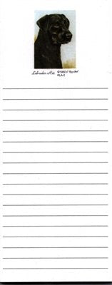 Black Labrador Magnetic List Pads - Set of 2