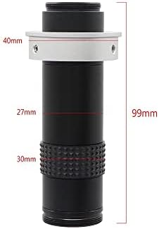 Microscope Accessories Kit for Adult Adjustable Magnification 300X 200X 180X 130X 120X Zoom C Mount Lens for HDMI VGA USB Industry Video Soldering Microscope Camera Accessory (Color : 130X)