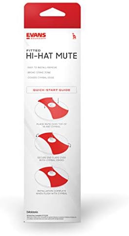 Evans Soundoff Drum Mute Pads - Drum Pads for Acoustic Drum Sets - Drum Mutes Pack - For High Hat Cymbals - Great for Silencing Drum Kits to Practice - Fits 14" High Hat