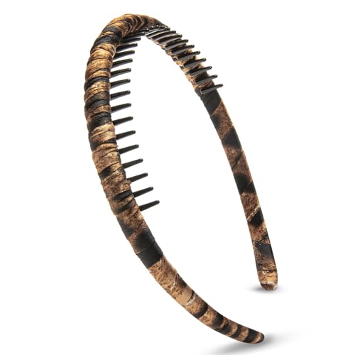 STHUAHE4PC Multicolor Protection Resin Teeth Comb Hair Hoop Hairband Headband Hair Accessories by Beauty hair (4-color)