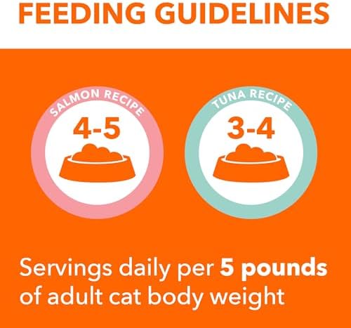 Iams Perfect Portions Indoor Adult Grain Free Wet Cat Food Pate Variety Pack, Salmon and Tuna Recipes, 2.6 oz. Easy Peel Twin-Pack Trays (12 Count, 24 Servings)