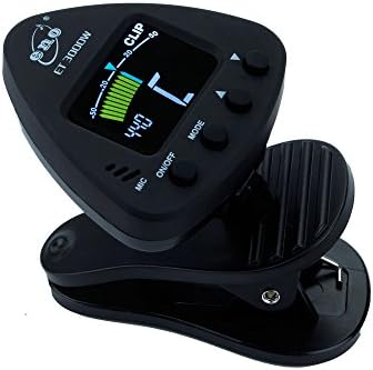 ENO MUSIC Solid Big Clip-on Professional Wind Instruments Alto Saxophone Tuner, Colorful LCD Display, Saxophone Accessories
