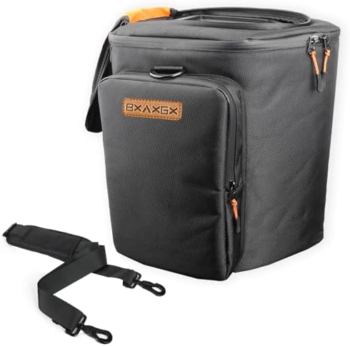 Shoulder Bag Carry Case for Bose S1 Pro+ Portable Bluetooth Speaker PA System and Microphones, Transmitters, Tablet, Power Cord Accessories