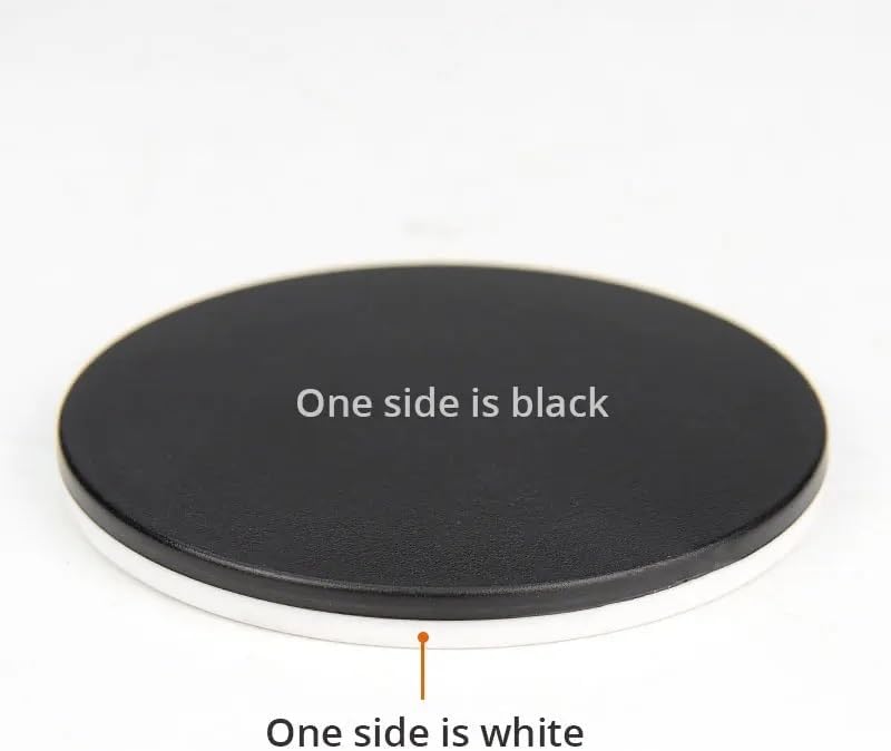 Microscope Accessories Kit Stereo Microscope Base Black Working Board Bottom Working Loading Stage Round Plastic Diameter 60mm 75mm 95mm Microscope Slides (Color : 100mm)