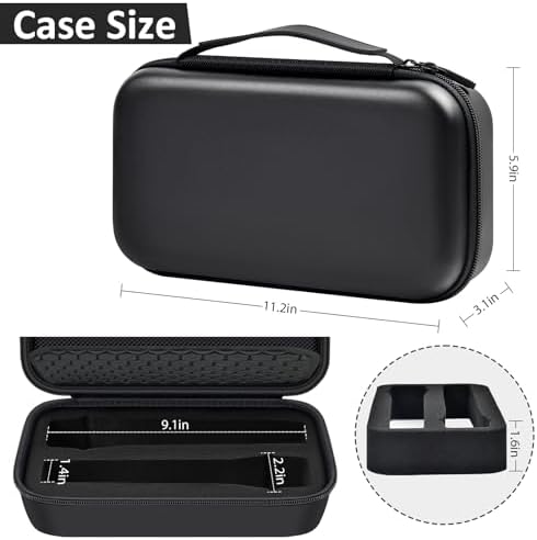 Wireless Microphone Case Compatible with JBL Wireless Two Microphone/for JBL Partybox, Handheld Dual Mic Travel Storage Bag for Receiver, Batteries and Other Accessories - Black (Box Only)