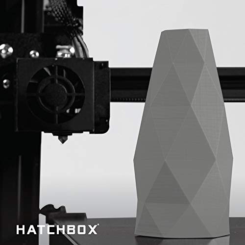 HATCHBOX ABS 3D Printer Filament, Dimensional Accuracy +/- 0.03 mm, 1 kg Spool, 1.75 mm, Gray