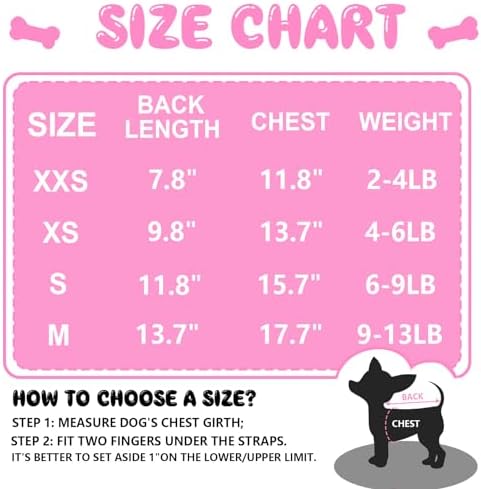 4 Pieces Dog Clothes for Small Dogs Girl Summer Soft Puppy Clothes Cute Chihuahua Teacup Dog Clothes Female Dog Shirts Breathable Pet Clothing Pink Girl Dog Clothes (XX-Small)