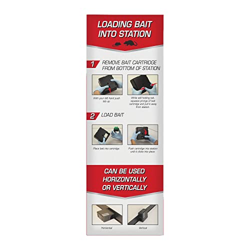 Tomcat Rat and Mouse Killer Child and Dog Resistant, Refillable Station, 2-Pack (2 Bait Stations Plus 30 Refills)