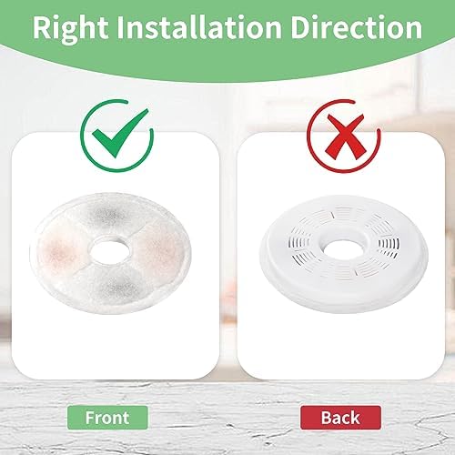 16 Pack Cat Water Fountain Replacement Filters Fit for 3L Flower Water Dispenser Automatic Pet Dog Cat Fountain Filter
