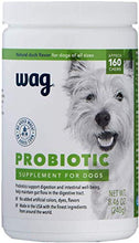 Load image into Gallery viewer, Amazon Brand - Wag Probiotic Supplement Chews for Dogs, Supports Digestive Health and Gut Flora, Natural Duck Flavor, 160 Count, Pack of 1