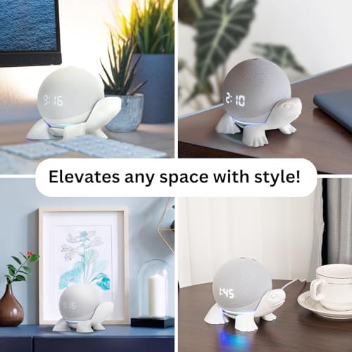 Turtle Echo Dot Holder Stand for Echo Dot 4th/5th Generation, Unique Alexa Holder, Turtle Alexa Stand Holder Mount, Accessories Speaker, dot Stand Holder for Alexa Echo dot, Amazon Echo dot Holder