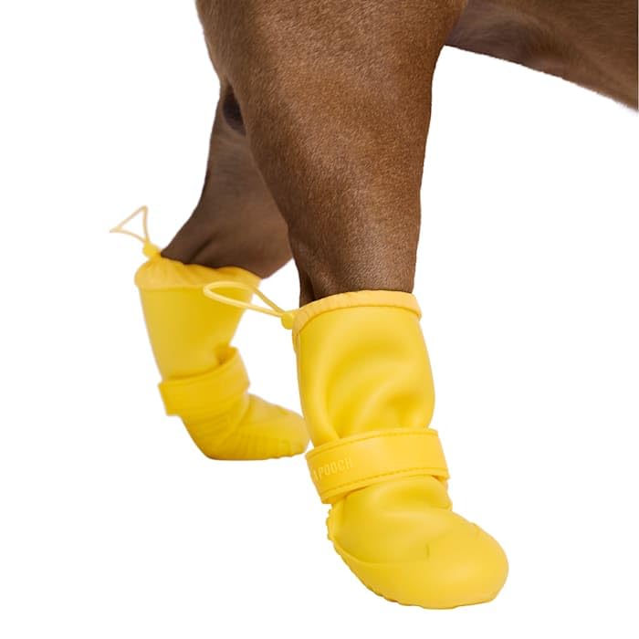 Canada Pooch Waterproof Boots - Dog Boots & Paw Protectors with Anti Slip Rubber | Easy On Waterproof Boots for Dogs with Velcro Strap, Great for Dogs