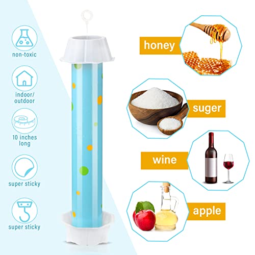8 Pcs Sticky Fly Trap Fly Stick with Hanging Hook Adhesive Fly Catcher for Indoor Outdoor Trap Houseflies and Flying Insects Mosquito Bee Wasp Moth