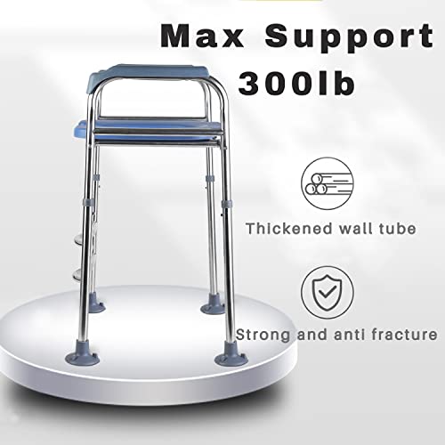 Raised Toilet Seat with Arms, 22in Width, Height Adjustable, Reinforced and Anti-Skid Design, Commode Chair and Safety Frame for Most Toilets,Bathroom Assist Frame for Elderly, Handicap【Widen】