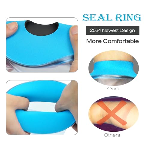 Knee Cast Cover for Shower Waterproof Bandage Cast Protector for Knee Replacement Surgery, Wound, Burns Watertight Protection Reusable,Fit knee Thigh Circumference 11.8" to 20.8"