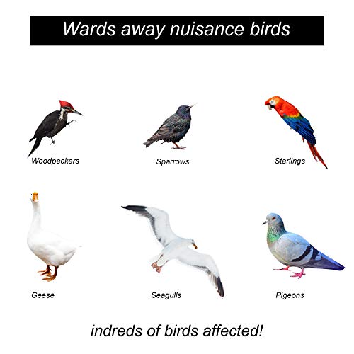 Besmon Woodpecker Bird Scare Devices,Reflective Scare Rods Control Device to Keep Birds Away from Patio Pool(Christmas Reflective Strip Hanging Home as Decoration)(30pcs)