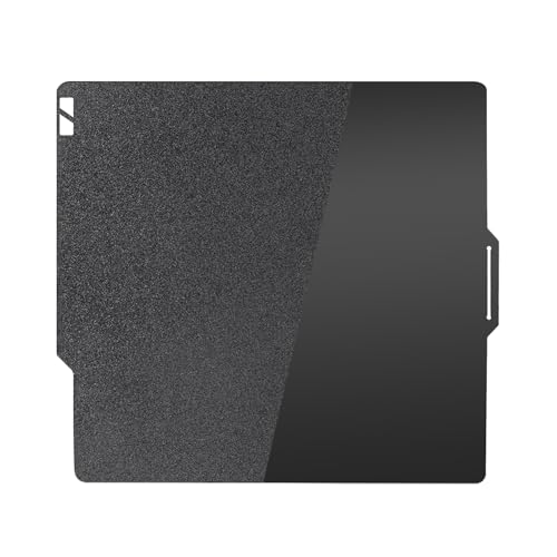 Ideaformer Double Sided Black PEI Build Plate for Bambu Lab X1/X1C/X1E/P1P/P1S/A1,Flexible Smooth Textured PEI Spring Steel Plate 257x257mm for Bambu 3D Printers