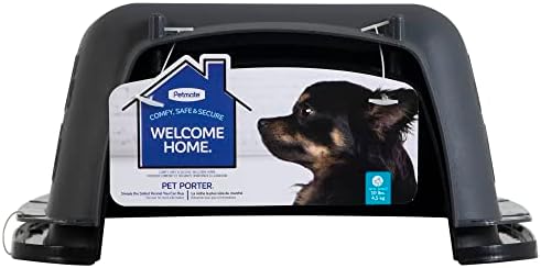 Petmate Pet Porter Dog Kennel 19", Dark Gray & Black, for Pets up to 10lbs, Made in USA