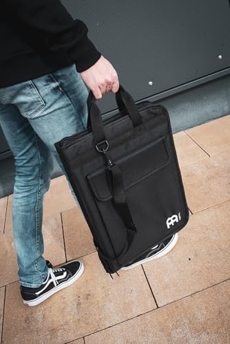 Meinl Cymbals Professional Drumstick Sling Bag with Extra Wide Shape and Body Strap — Includes Floor Tom Hooks — Also for Mallets, Brushes, Rods or Accessories (MSSB)