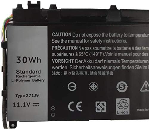 Ding 271J9 Replacement Battery Compatible with Dell Latitude 7350 13 7000 YX81V (11.1V 30Wh 2500mAh)